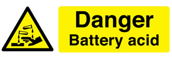 New Regulations - Sale & Supply Of Battery Acid