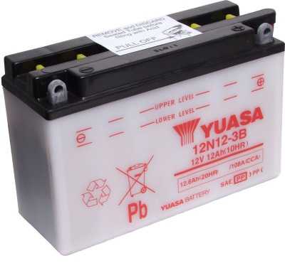 12N12-3B Yuasa Motorcycle Battery