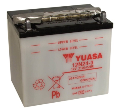 12N24-3 Yuasa Motorcycle Battery