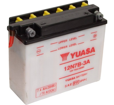 12N7B-3A Yuasa Motorcycle Battery