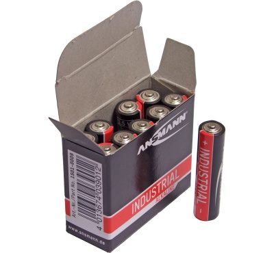 Ansmann Industrial Alkaline AAA / MN2400 Batteries Box 10