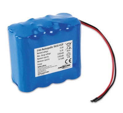 Ansmann Industrial 4S2P 14.8V 5200mAh Rechargeable Li-ion Battery Pack