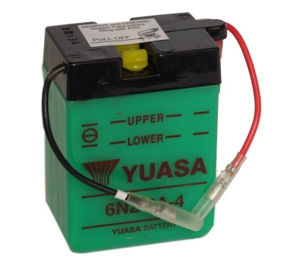 6N2-2A-4 Yuasa 6v Motorcycle Battery