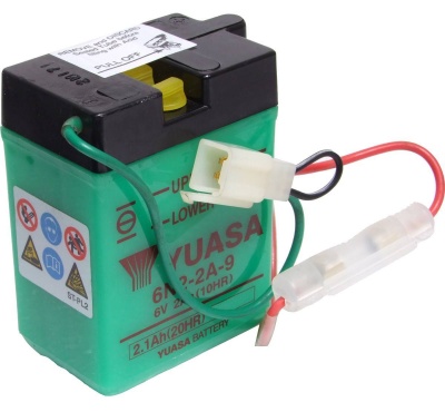 6N2-2A-9 Yuasa 6V Motorbike Battery