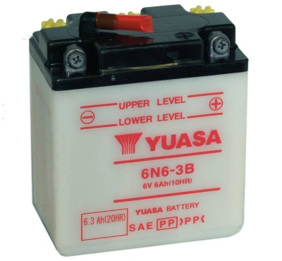 6N6-3B Yuasa Motorcycle Battery