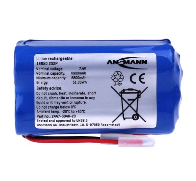 Ansmann Industrial 2S2P 7.27V 7000mAh High Capacity Rechargeable Li-ion Battery Pack