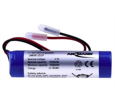 Ansmann Industrial 1S1P 3.635V 3450mAh High Capacity Rechargeable Li-ion Battery Pack