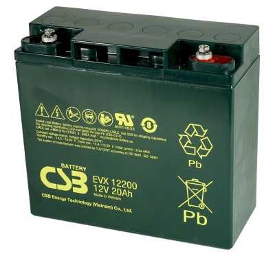 CSB EVX12200 12V 20Ah Cyclic Lead Acid Battery