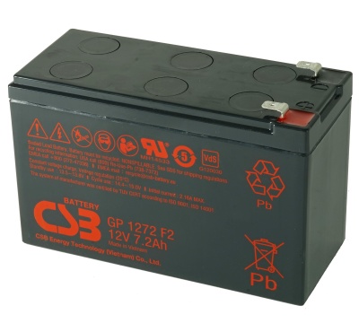 CSB GP1272 F2 12V 7.2Ah Lead Acid Battery