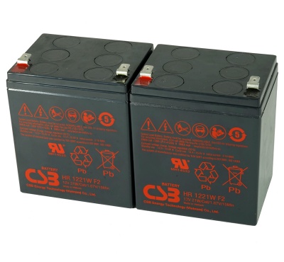 CSB HR1221W F2 Lead Acid Battery - Pack of 2