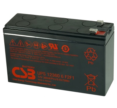 CSB UPS12360-6 F2 F1 12V 360W VRLA Battery