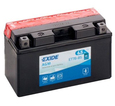 Exide ET7B-BS 12V AGM Motorcycle Battery