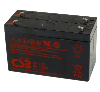 CSB GP672 F1 6V Battery - Pack of 2