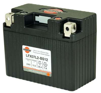 Shorai LFX07L2-BS12 12V 7Ah Lithium Battery