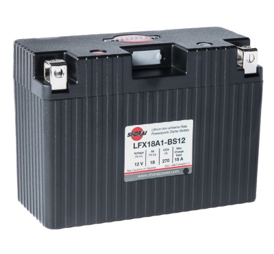 Shorai LFX18A1-BS12 12V 18Ah Lithium Battery