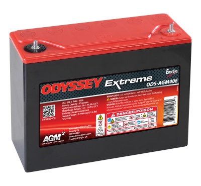 Odyssey ODS-AGM40E PC1100 Extreme Racing 40 Battery