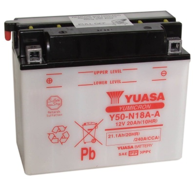 Yuasa Y50-N18A-A 12V Motorcycle Battery
