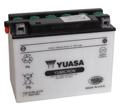 Y50-N18L-A-CX Yuasa Motorcycle Battery