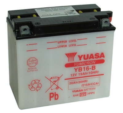 Yuasa YB16-B 12V Motorcycle Battery