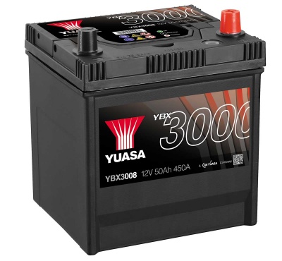 Yuasa YBX3008 008 Size 12V 50Ah Car Battery