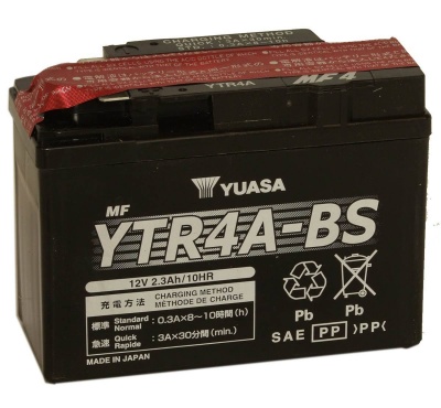 Yuasa YTR4A-BS 12V Motorcycle Battery
