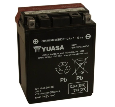 Yuasa YTX14AH-BS 12V Motorcycle Battery