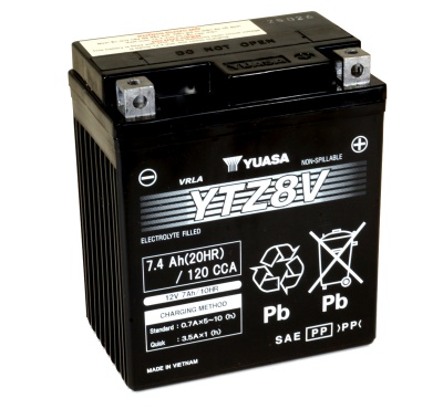 Yuasa YTZ8V 12V 7.4Ah High Performance Motorcycle Battery