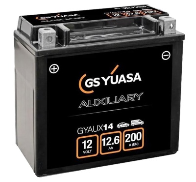 Yuasa GYAUX14 Auxiliary Battery for Audi & Mercedes