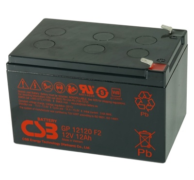 CSB GP12120 12V 12Ah Sealed Lead Acid Battery