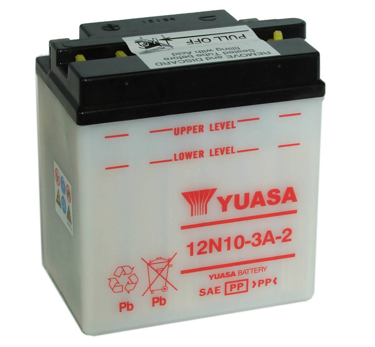 Yuasa 12N10-3A-2 Motorcycle Battery