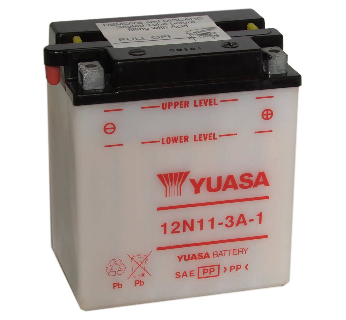 12N11-3A-1 Yuasa Motorcycle Battery