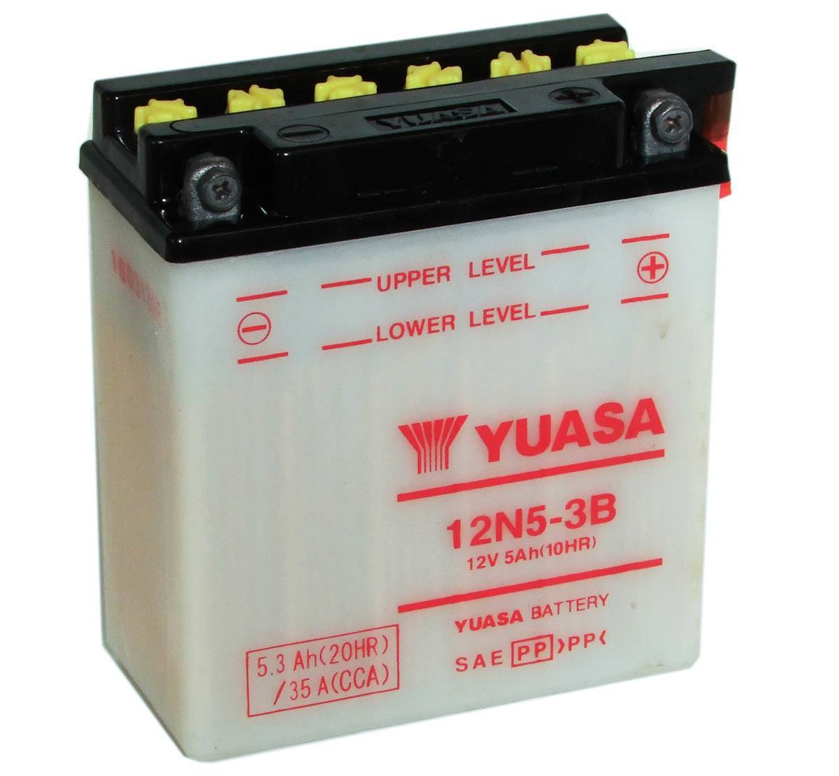 Yuasa 12N5-3B Motorcycle Battery