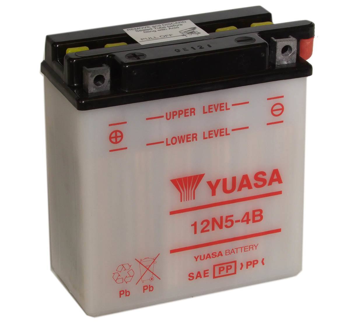 12N5-4B Yuasa Motorcycle Battery