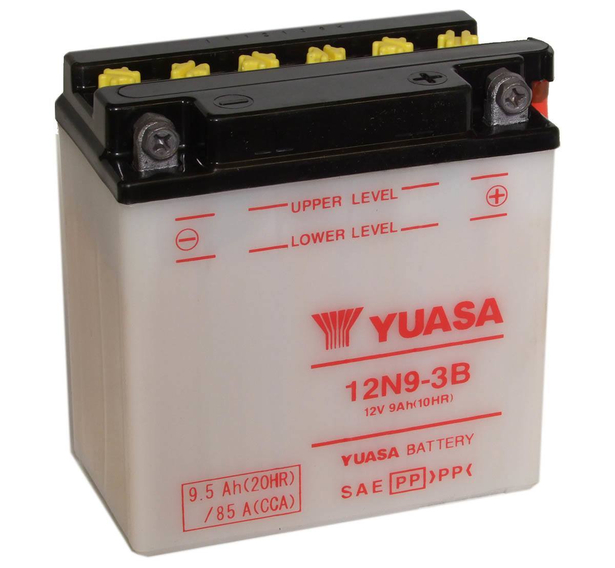 12N9-3B Yuasa Motorcycle Battery