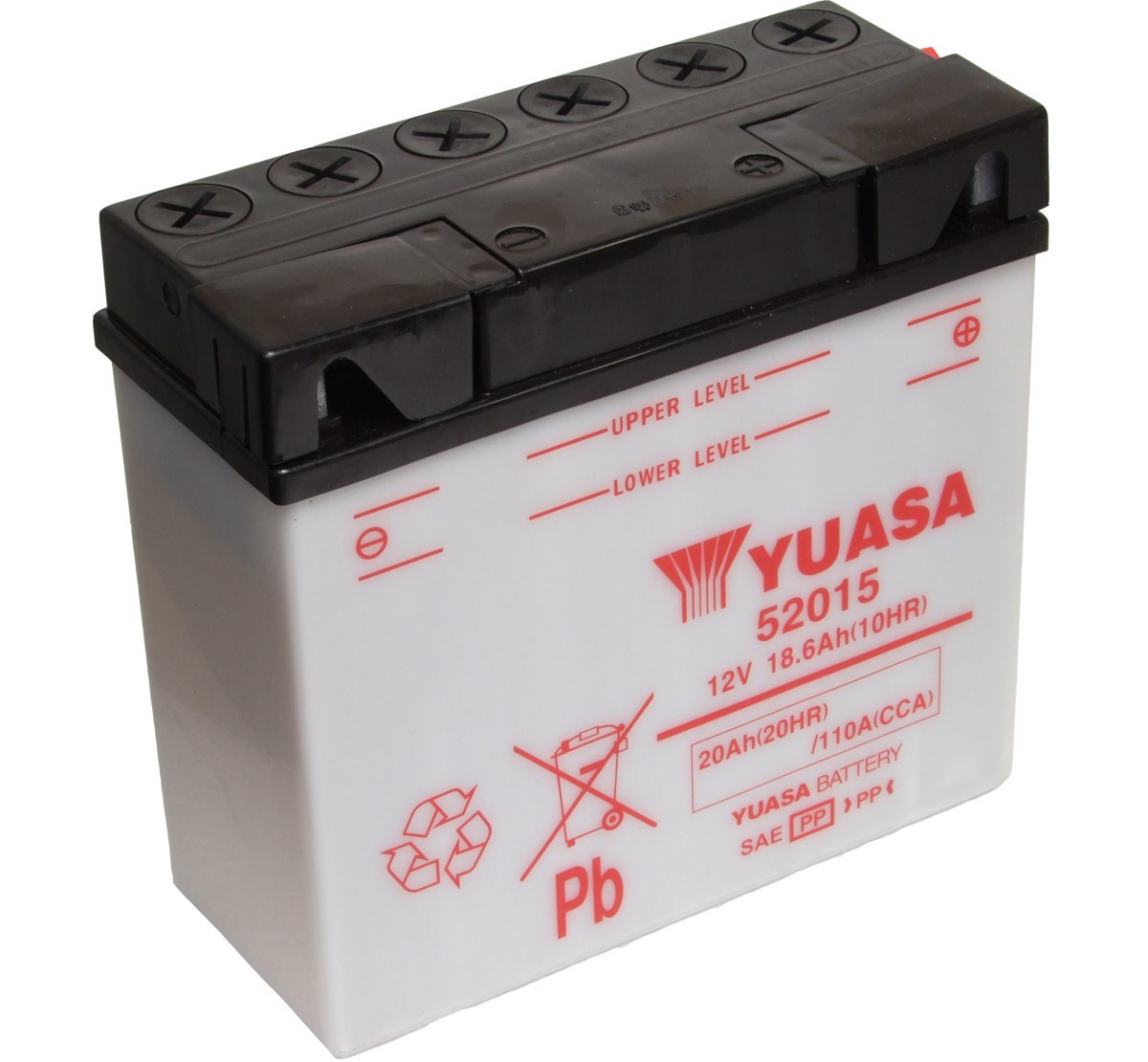 Yuasa 52015 12V Motorcycle Battery