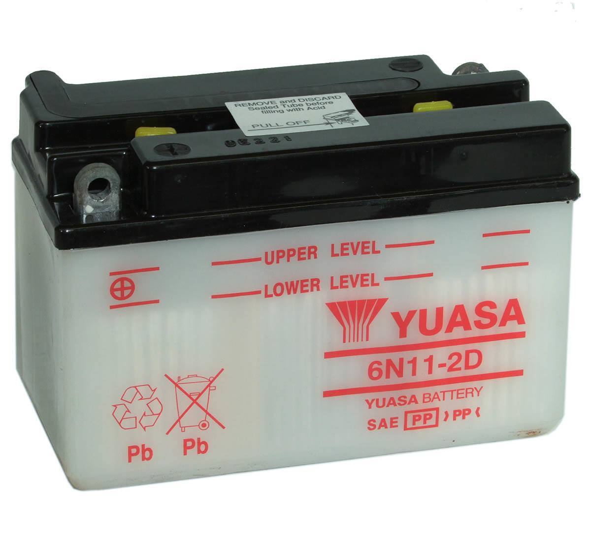 Yuasa 6N11-2D 6V Motorcycle Battery