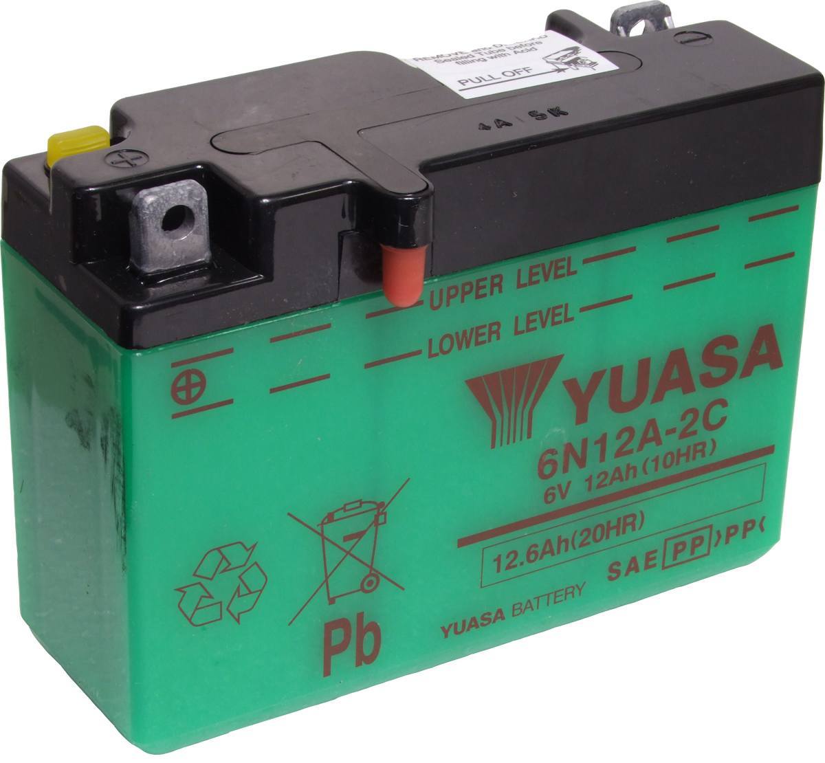 Batterie YUASA 6V 7 Ah pour voiture et moto électrique enfant