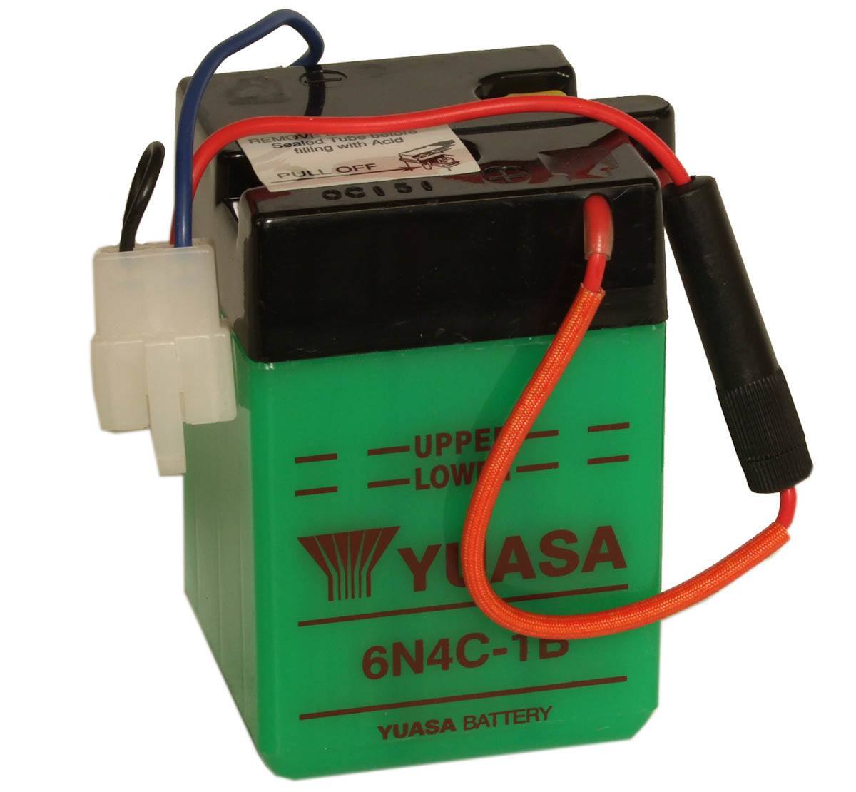 6N4C-1B Yuasa Motorcycle Battery