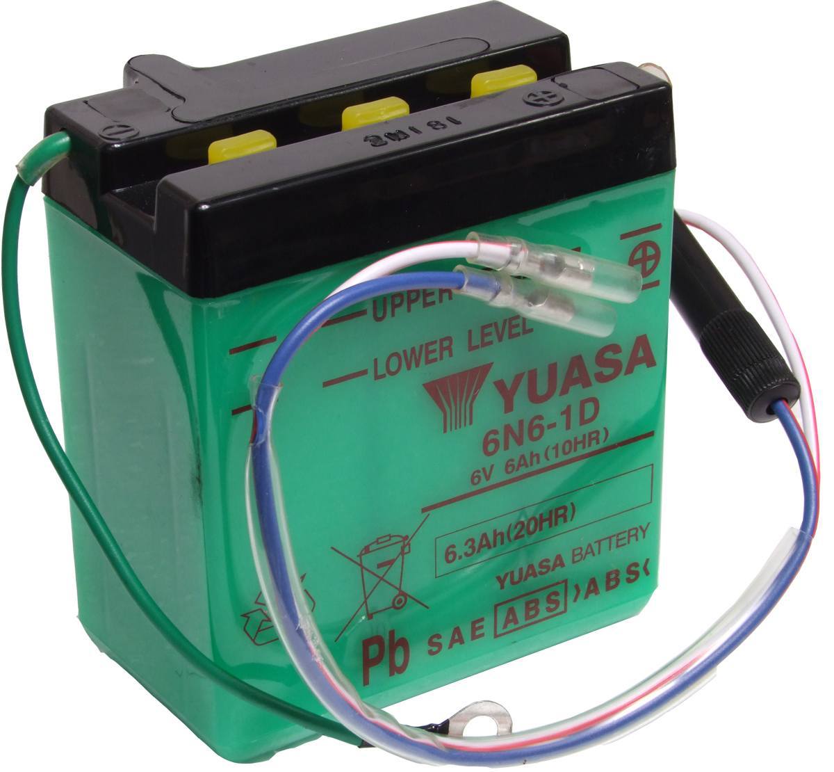 6N6-1D Yuasa Motorcycle Battery