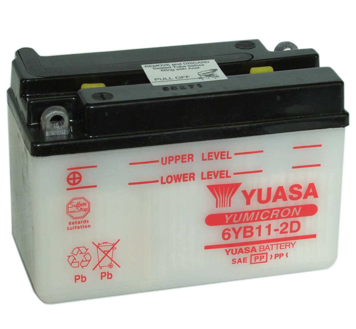 Yuasa 6YB11-2D Motorcycle Battery