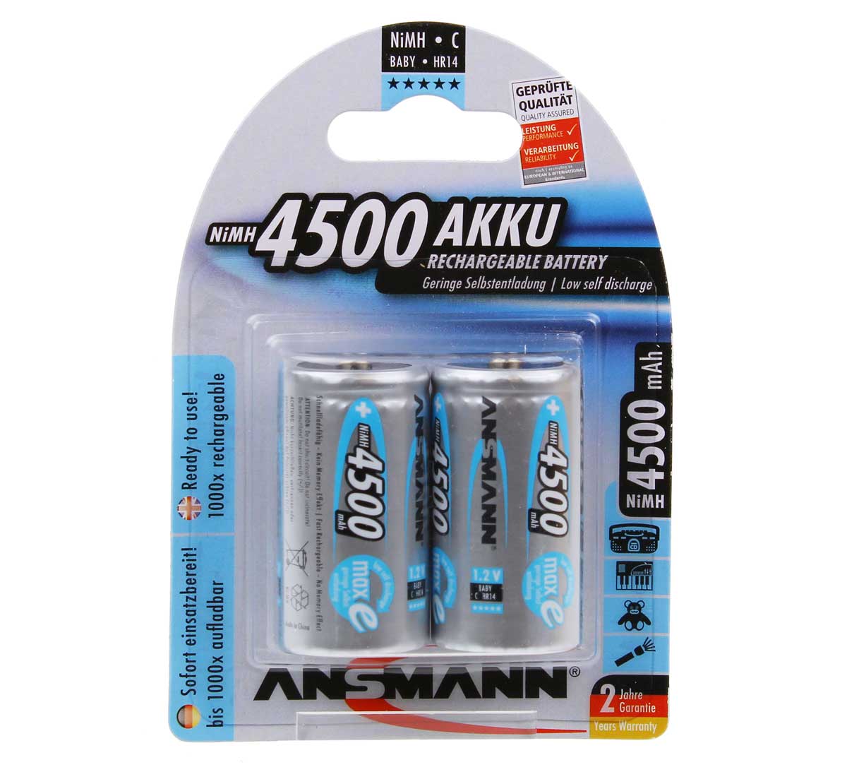 Ansmann C Rechargeable Batteries 4500mAh Pack 2