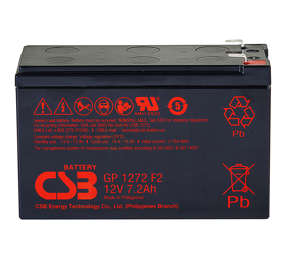 CSB GP1272 F2 VRLA Lead Acid Battery Inc Free Delivery | MDS Battery