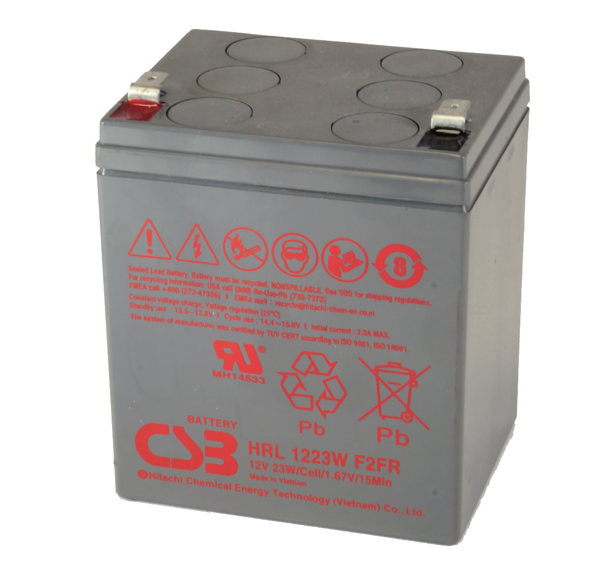 CSB HRL1223W 12V Lead Acid Battery