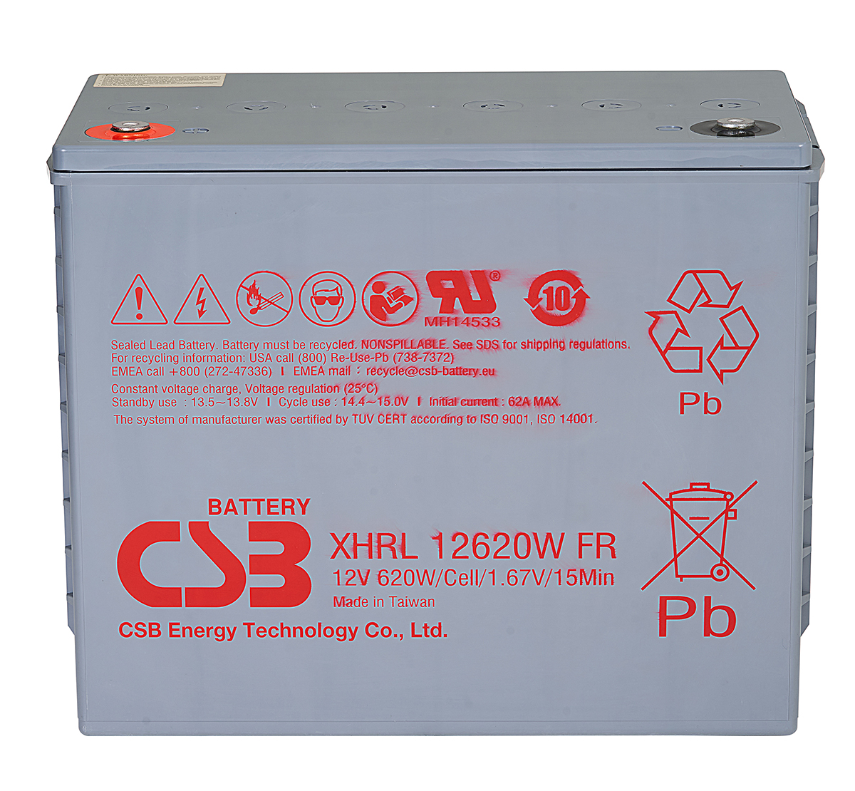 CSB XHRL12620W 620W Extreme High Rate Long Life Battery
