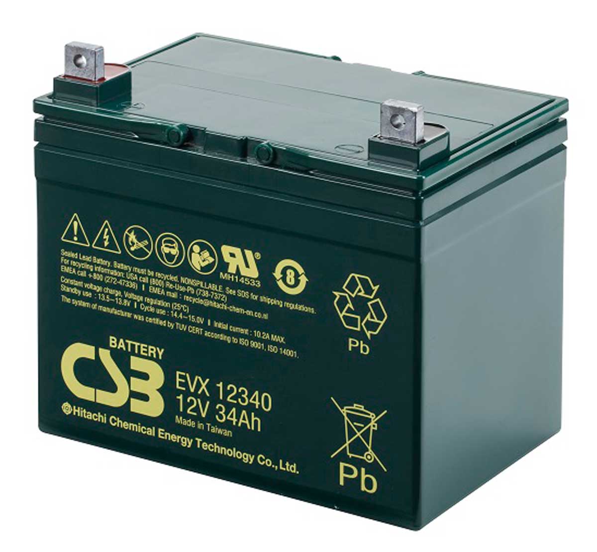 EVX12340 CSB Battery 12v 34Ah electric mobility scooter Newmax FNC12340