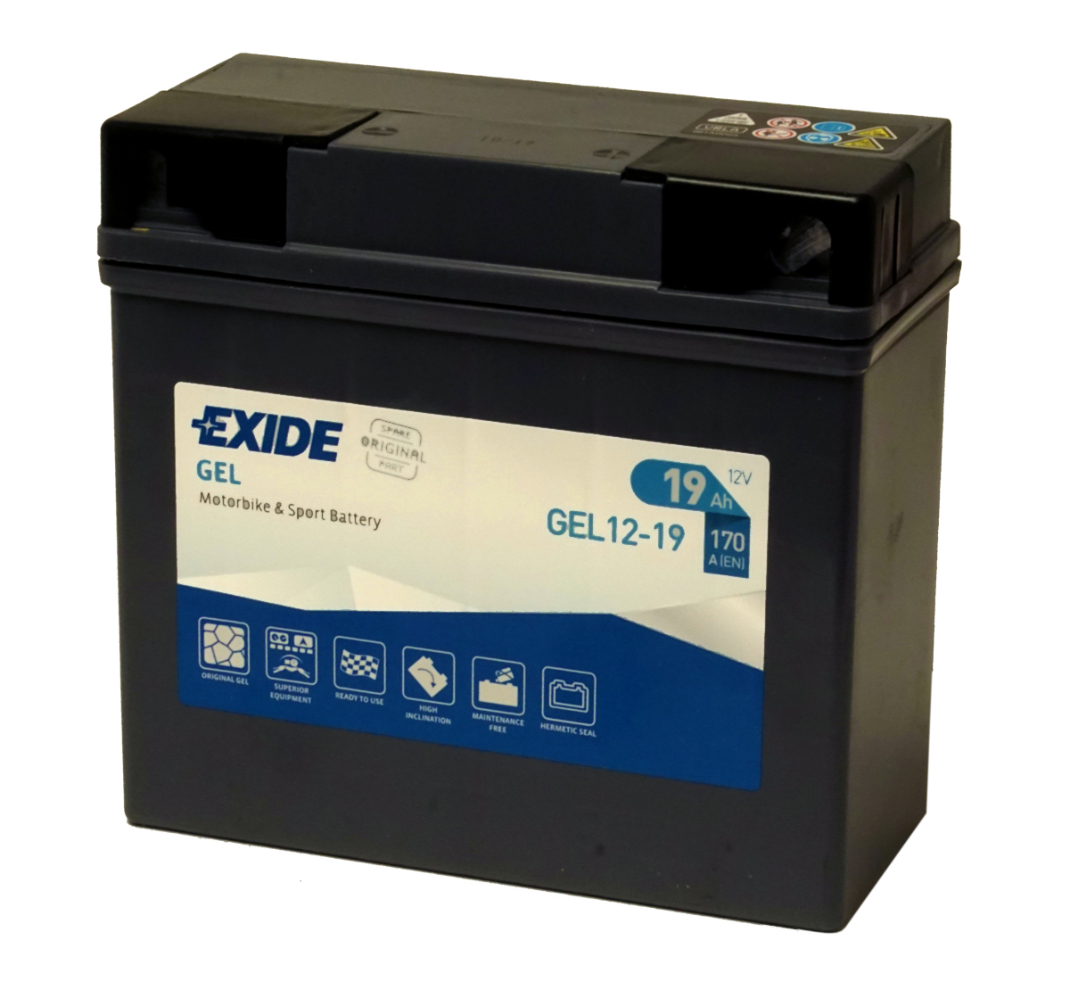 Exide EX12-19 BMW Gel Replacement Motorcycle Battery | MDS Battery