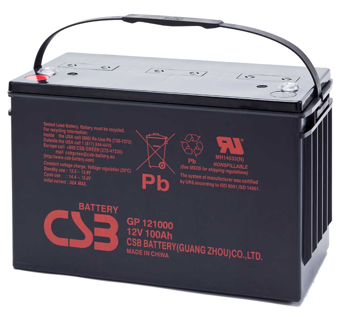 CSB GP121000 12V 100Ah Lead Acid Battery MDS Battery