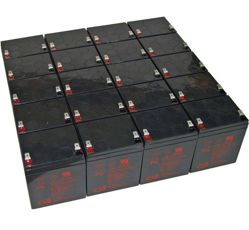 CSB HR1221W F2 VRLA Battery - Pack of 20 - For Liebert & Vertiv UPS