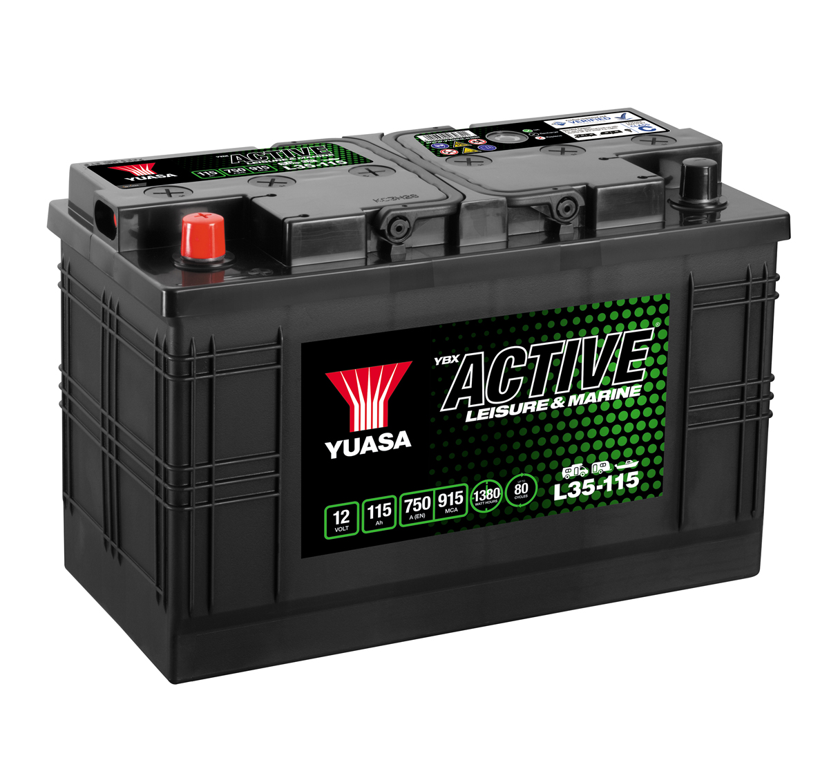 Yuasa YBX Active L35-115 Leisure Battery