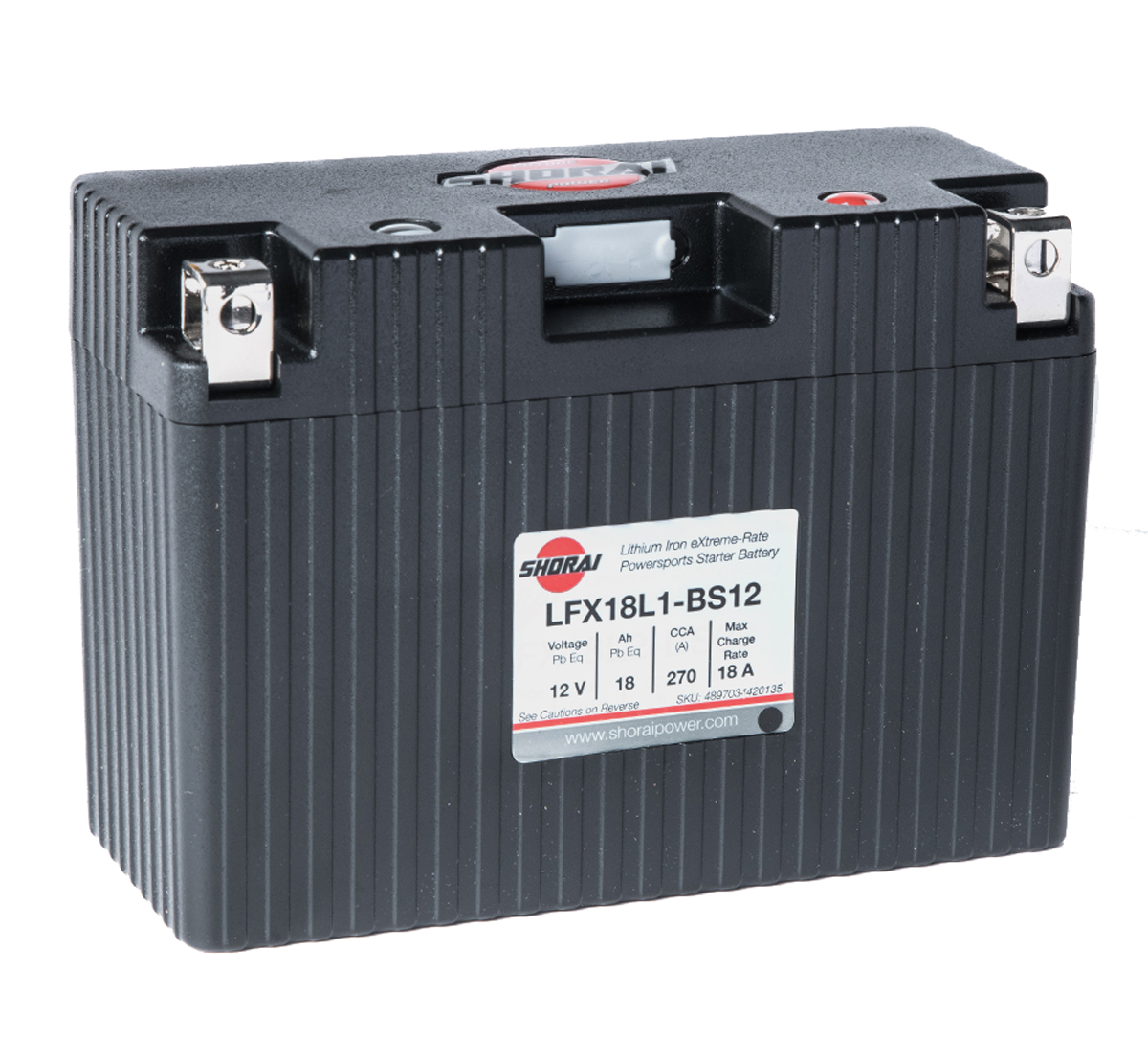 Shorai LFX18L1-BS12 12V 18AH Lithium Battery
